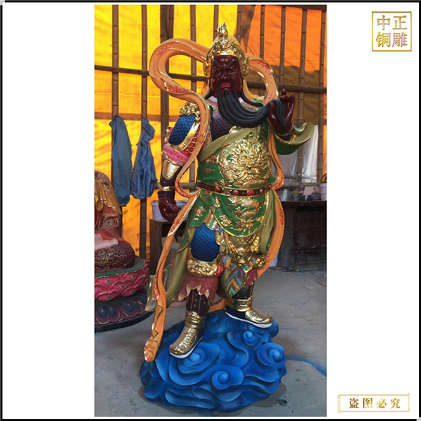 純銅關公神像擺件